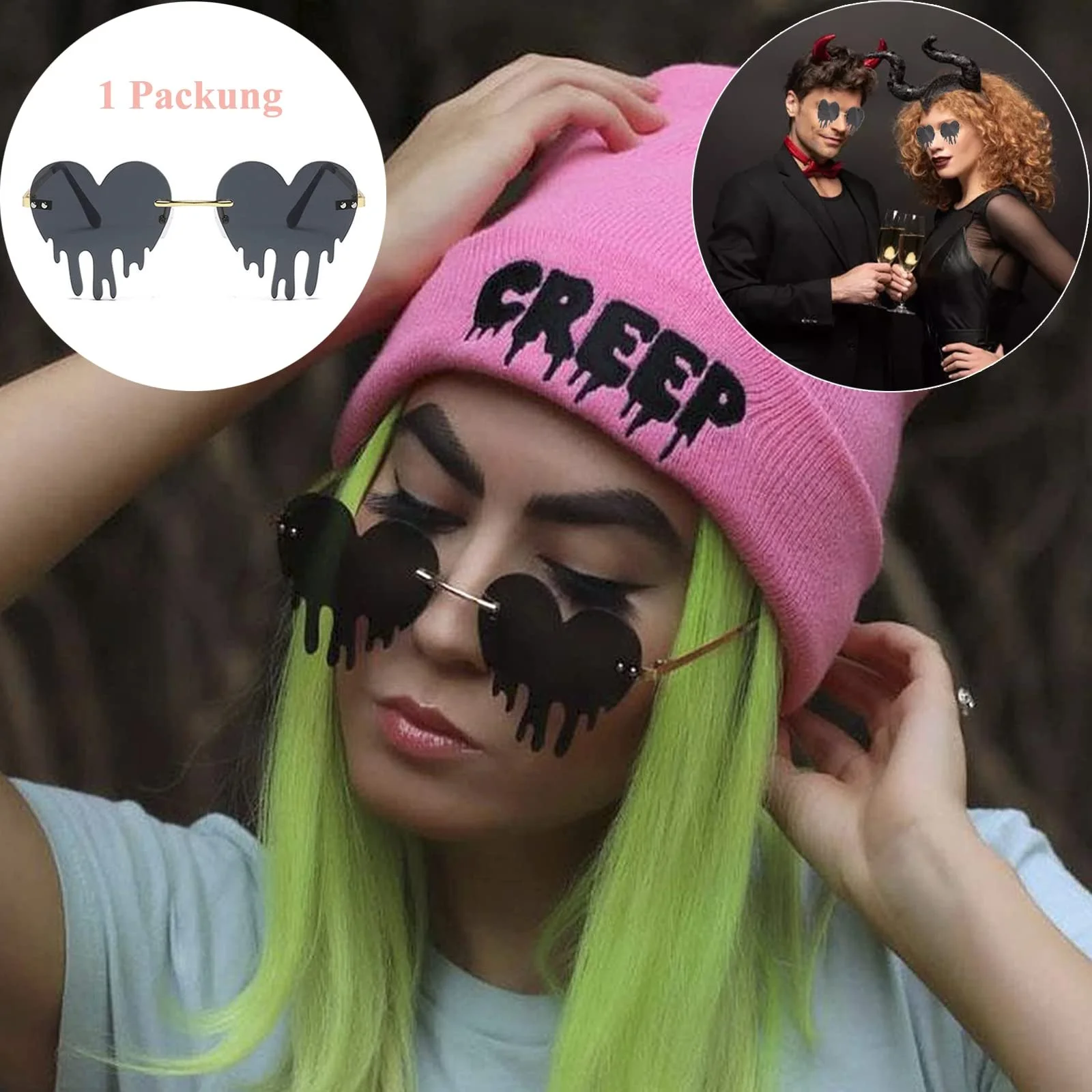 Солнцезащитные очки Sunwuun Rave, Тающее сердце., фото №3