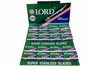 Лезвия для бритья Lord Classic Super Stainless 100 шт. - Фото 1