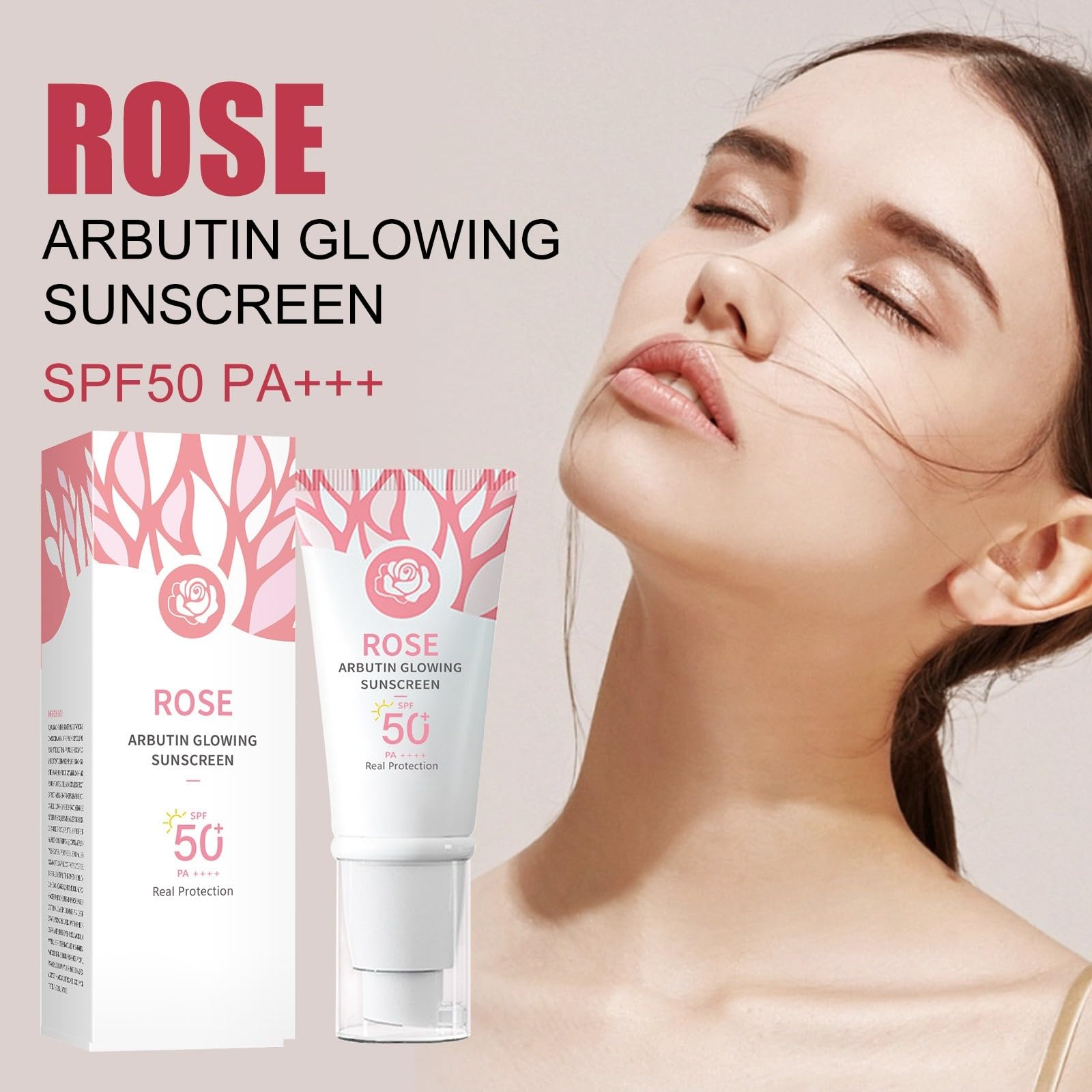 BB Крем Strawberry Arbutin Sunscreen Insulated Non-Greasy Clear Moisturising Insulated UiD563 Рожевий, Один Розмір, фото №4