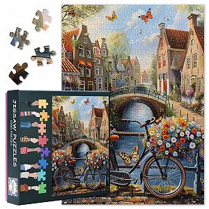 Пазл Stained Glass Dragonfly 1000 елементів 50 x 70 см - Фото 1