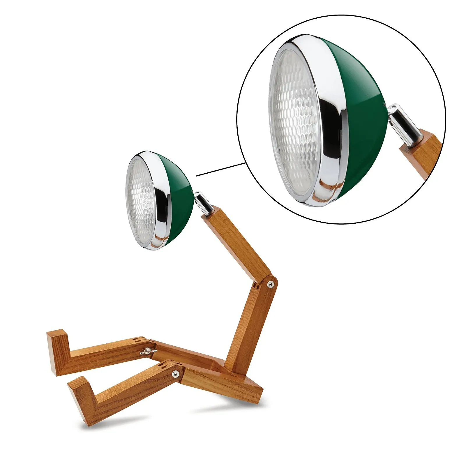 Настільна лампа Mr Wattson Original Handmade Adjustable LED 15.5 x 18-40 см Зелений, фото №3