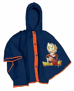 Дитячий дощовик CARTOON Drag0n Ball з капюшоном і застібкою на ґудзики - Фото 1