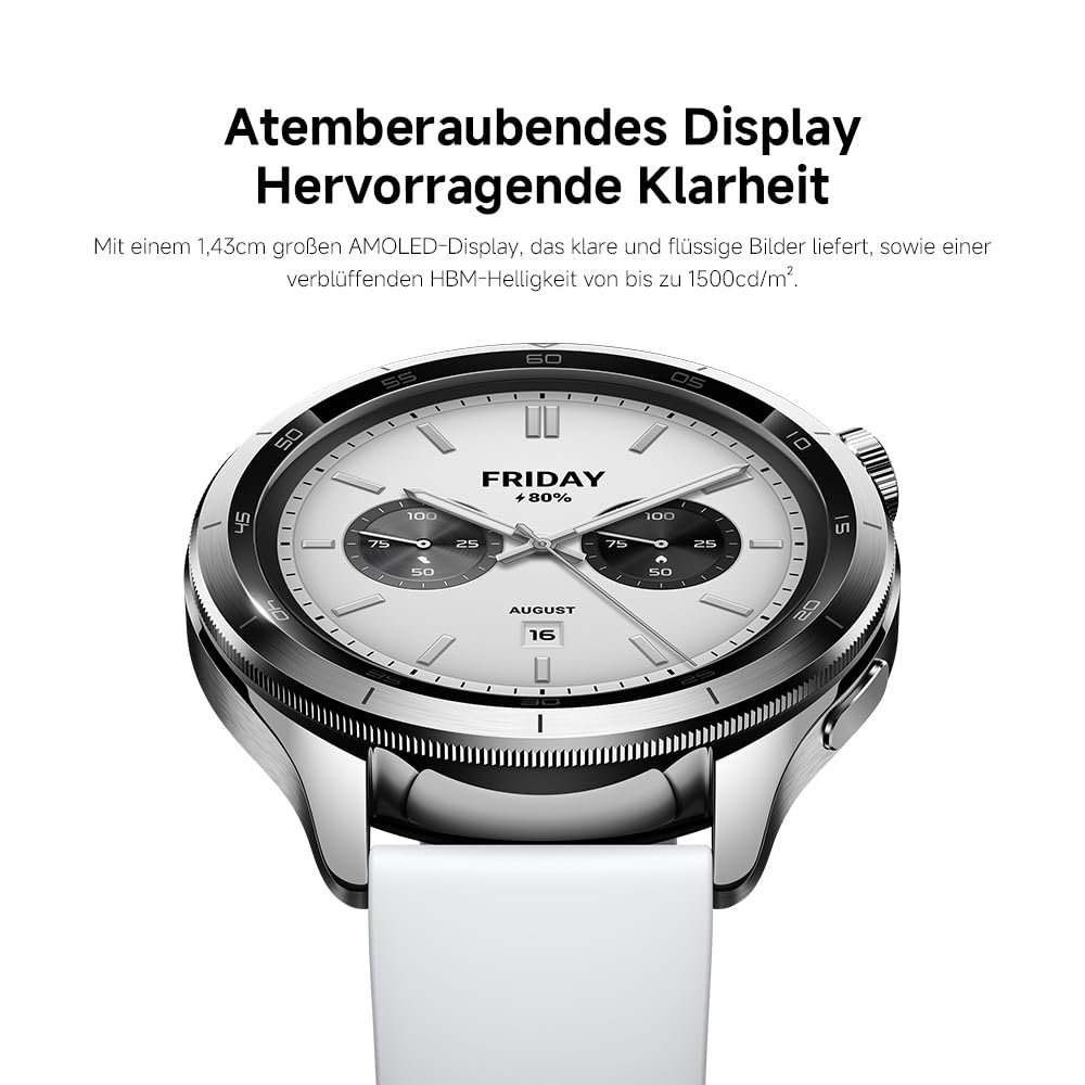 Смарт-годинник Xiaomi Watch S4 Сріблястий, фото №4