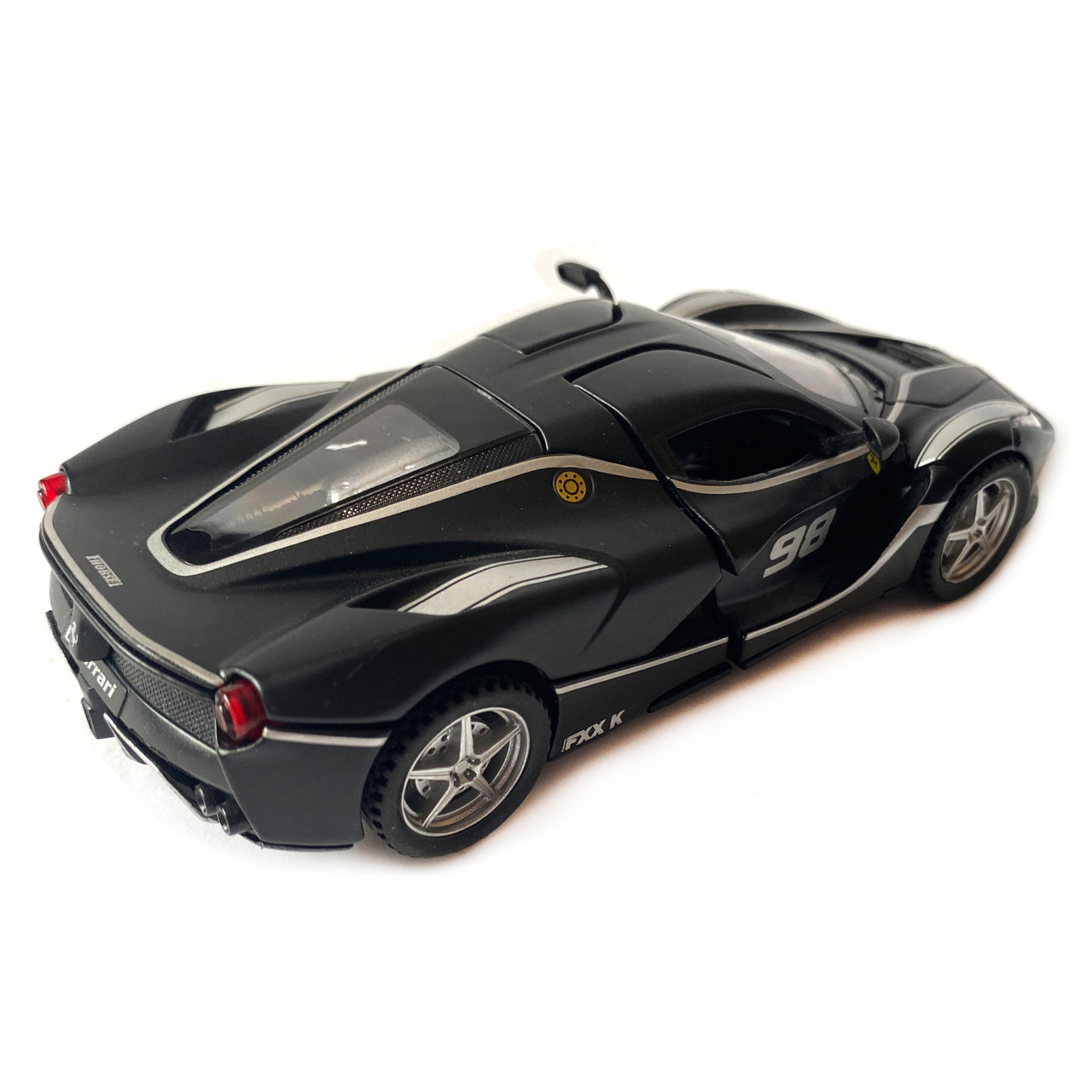 Машинка детская АвтоЕксперт металлопластик черный матовая LaFerrari свет звук иннерц откр двери баг, фото №4