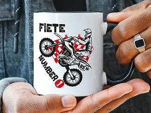 Детская Кружка GRAZDesign Motocross Sport с именем Черный, 330 мл synthetic.ua - Фото 1