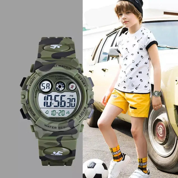 Годинник Годинник Skmei Kids KamoGreen, фото №3