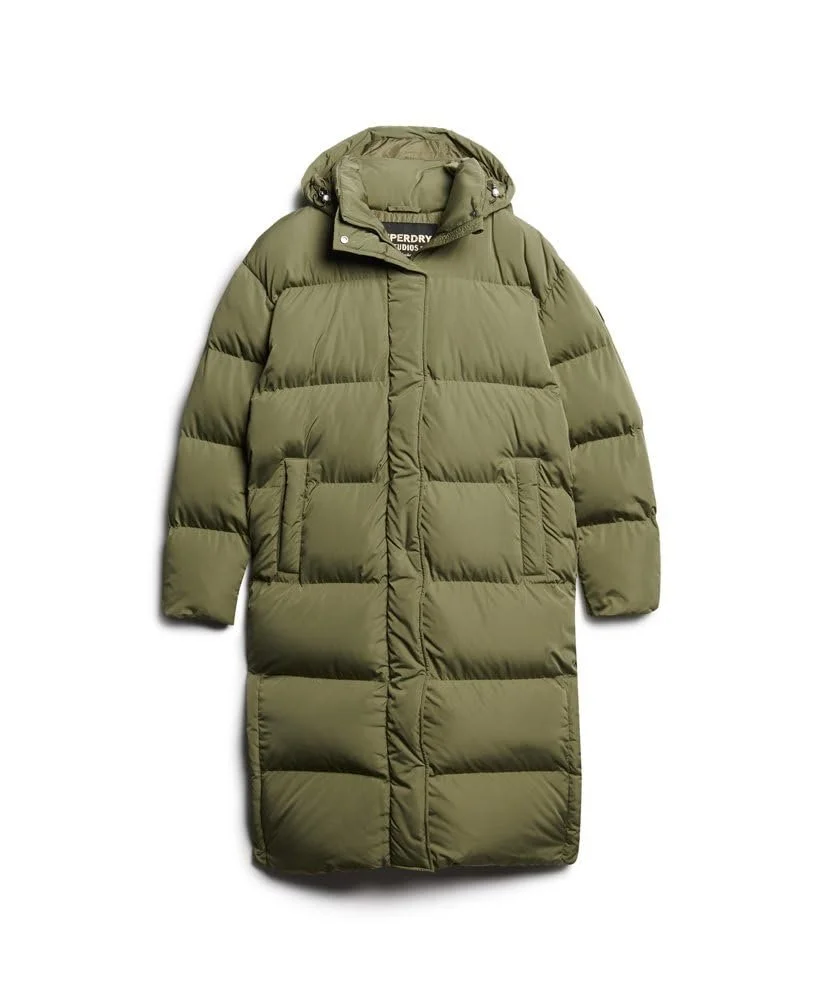 Пальто Superdry Longline Hooded Puffer, фото №5 Пальто Superdry Longline Hooded Puffer, фото №5