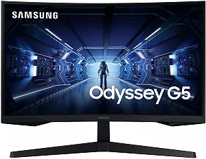 Монітор 27" Samsung Odyssey G5 2K VA 144 Гц Чорний - Фото 1