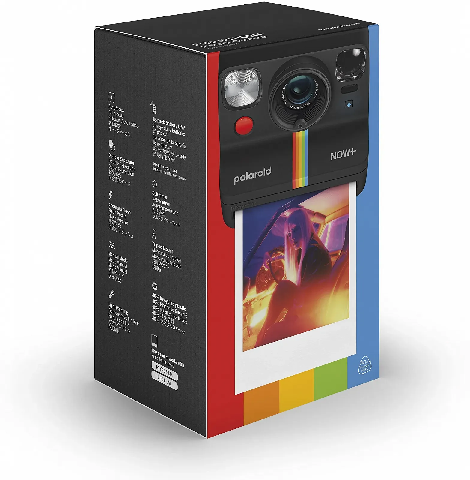 Фотокамера мгновенной печати Polaroid Now+ Generation 2 Bluetooth Black, фото №7
