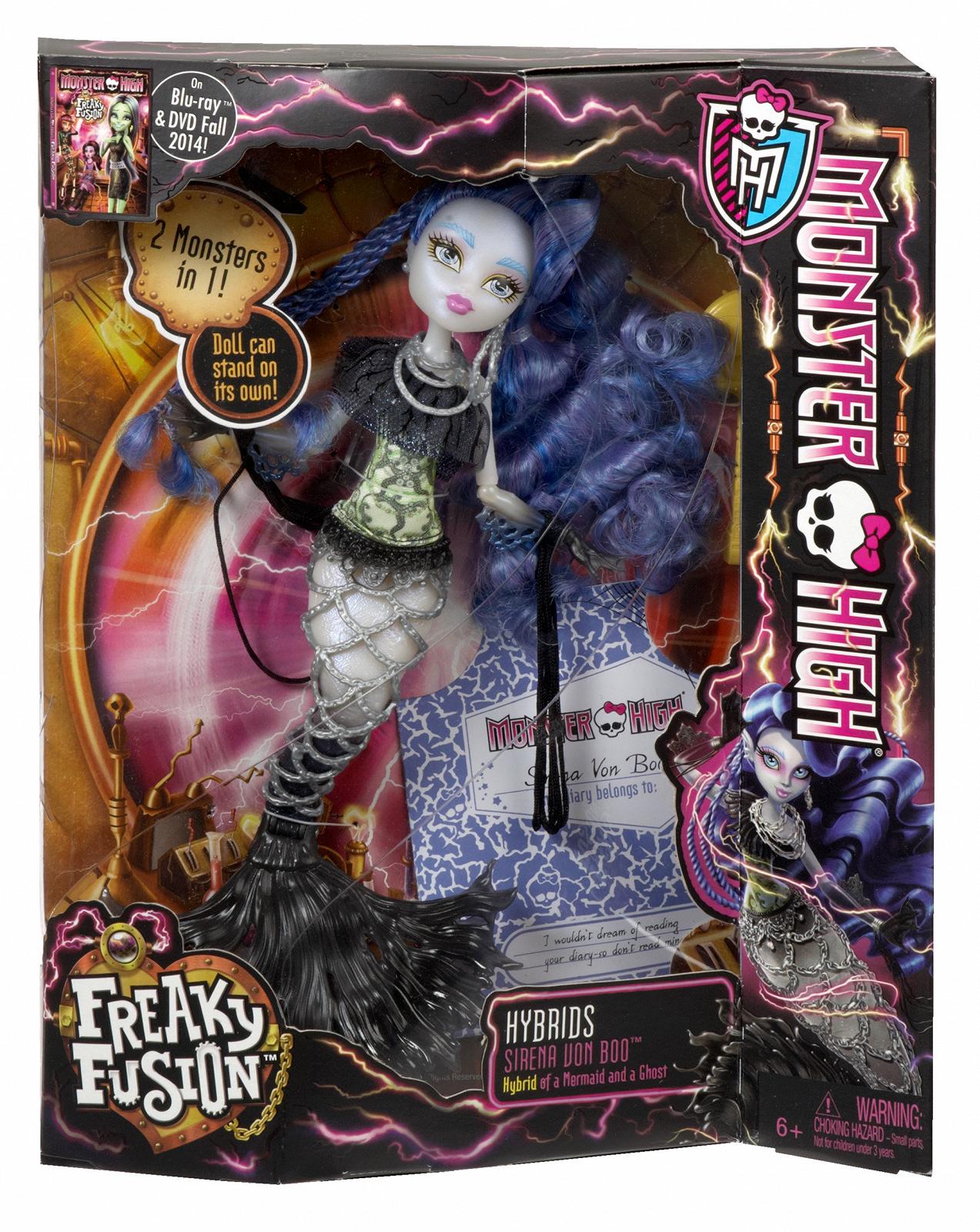 Лялька Monster High BJR42 Freaky Fusion Sirena Von Boo Hybrid, фото №9
