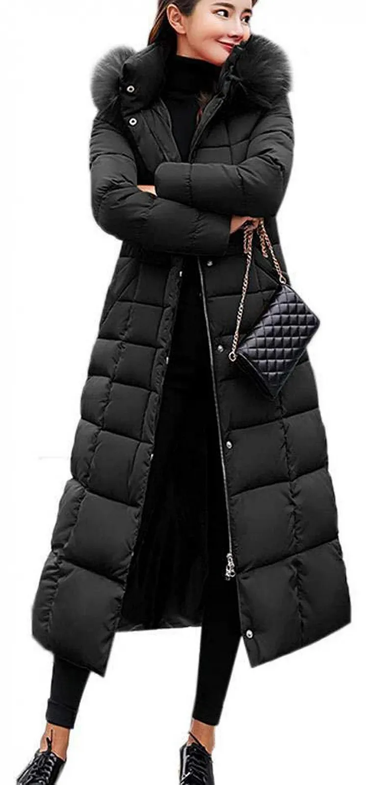 Женская зимняя куртка Earnmore Длинная теплая, фото №1