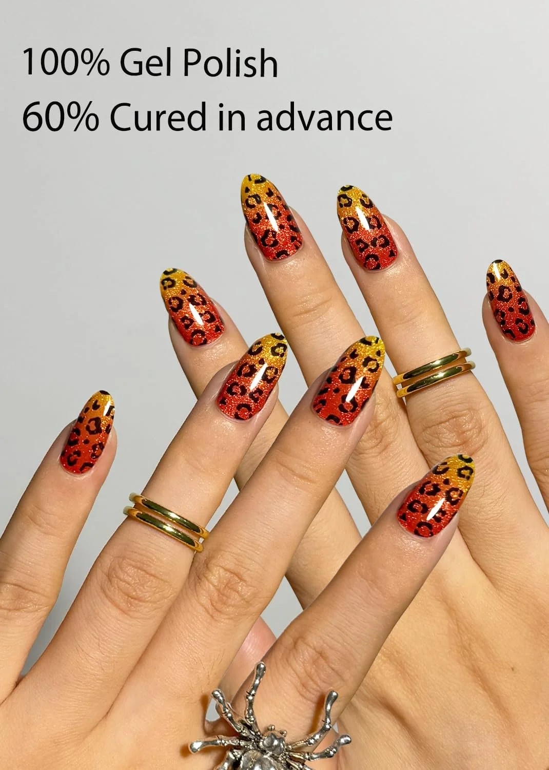 Пленки для ногтей UV Leopard Ombre гелевые самоклеящиеся 20 штук с инструментами, фото №3 Пленки для ногтей UV Leopard Ombre гелевые самоклеящиеся 20 штук с инструментами, фото №3