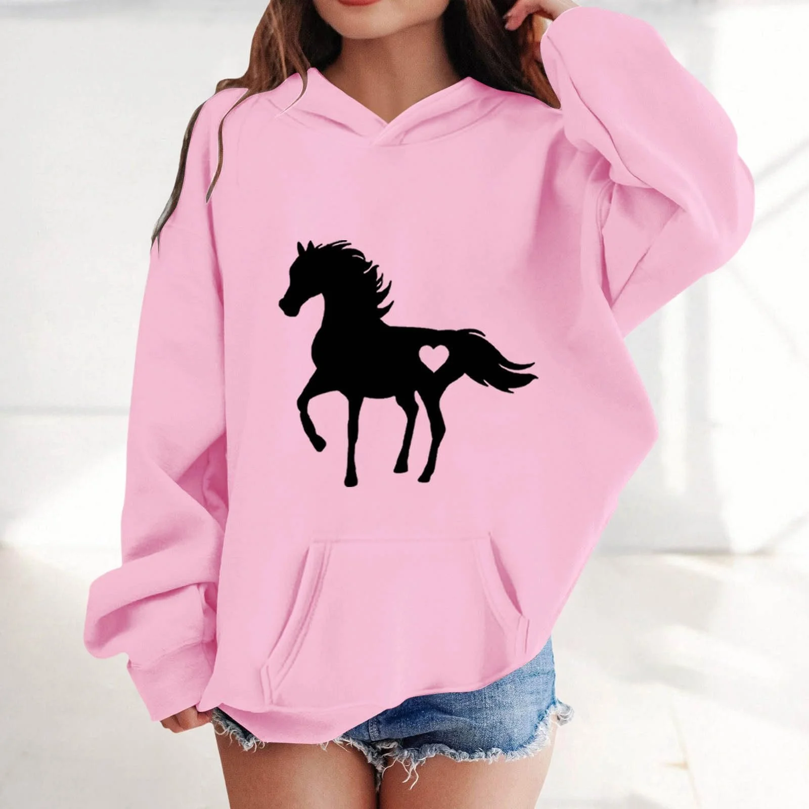 Худі Дитячий з кишенями, Мішкуватий Спортивний, Осінній з блискавкою, Повсякденний, фото №3