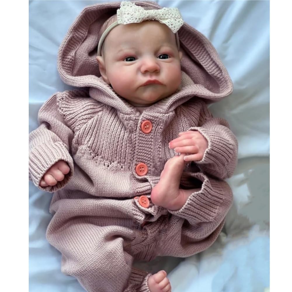 Лялька Zero pam Reborn Lifelike Baby Doll (Khaki Sweater), фото №1 Лялька Zero pam Reborn Lifelike Baby Doll (Khaki Sweater), фото №1