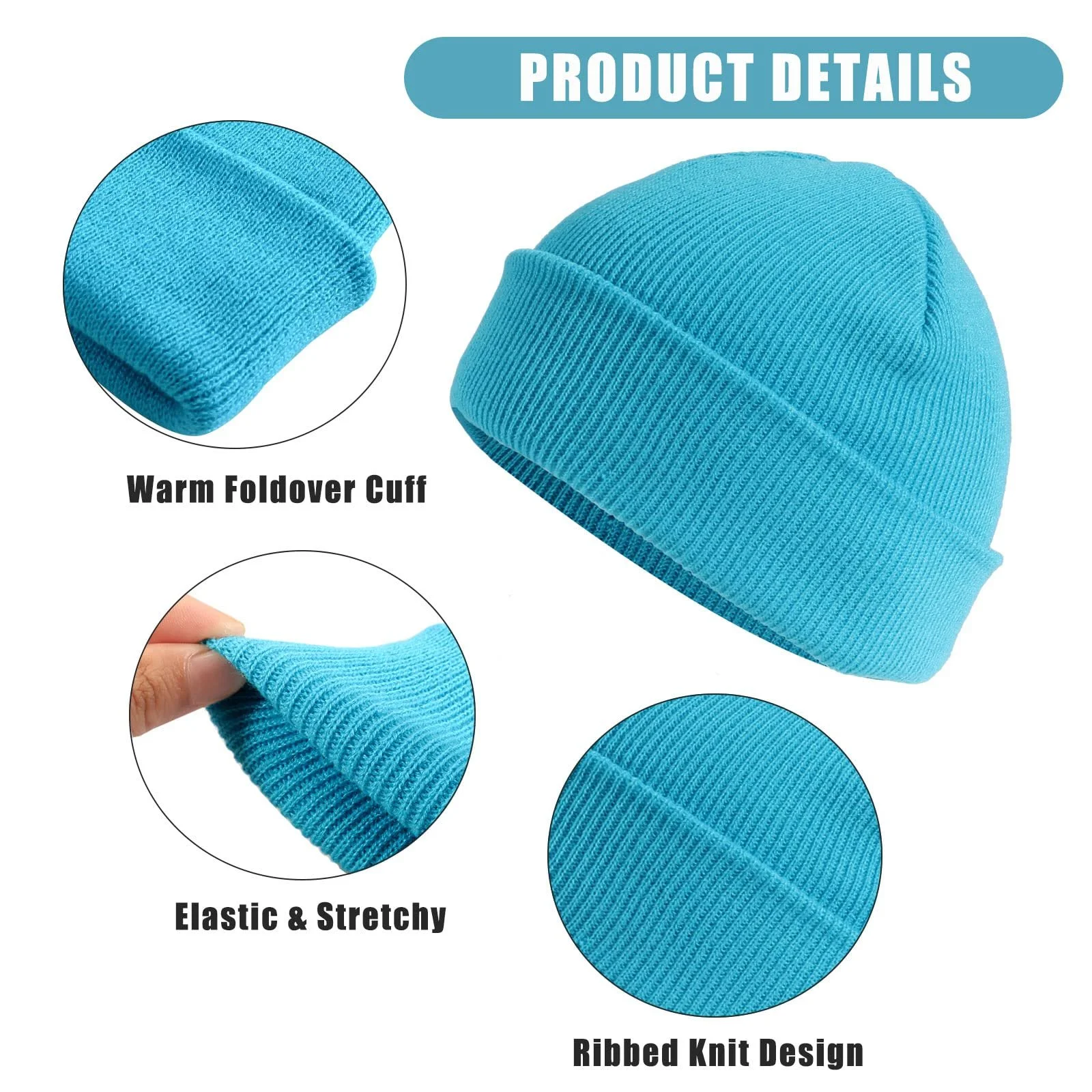 Шапка-біні Geebuzz для дітей, 6 шт., кольорові, теплі, еластичні, в'язані, унісекс, для зими та осені, фото №3 Шапка-біні Geebuzz для дітей, 6 шт., кольорові, теплі, еластичні, в'язані, унісекс, для зими та осені, фото №3