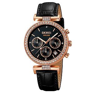 Годинник Skmei 2089RG Black, золото рожеве - Фото 1