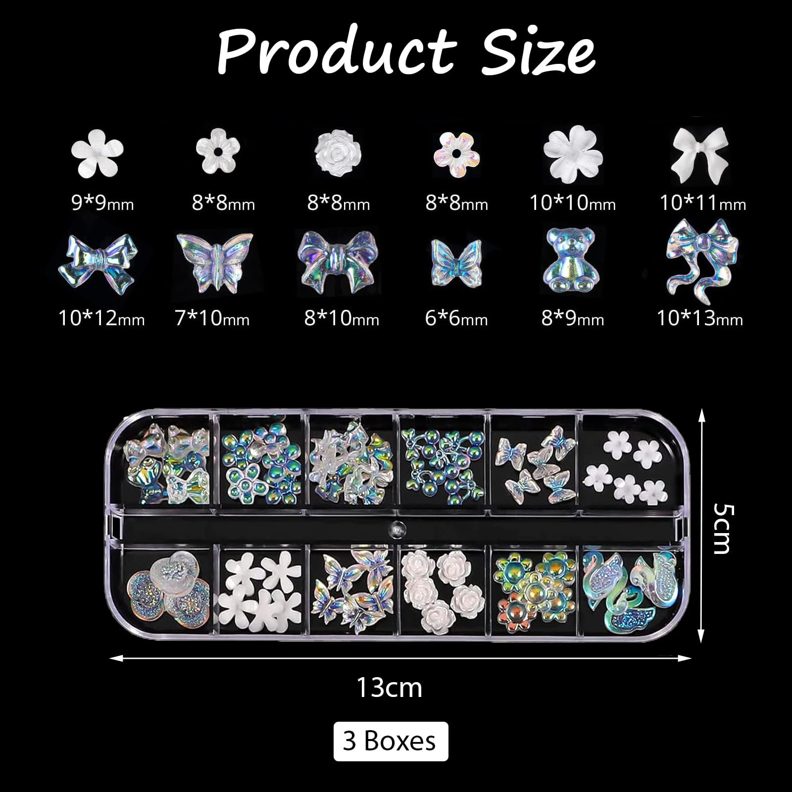 Стразы и жемчуг VEGCOO, 3 коробки, фото №2