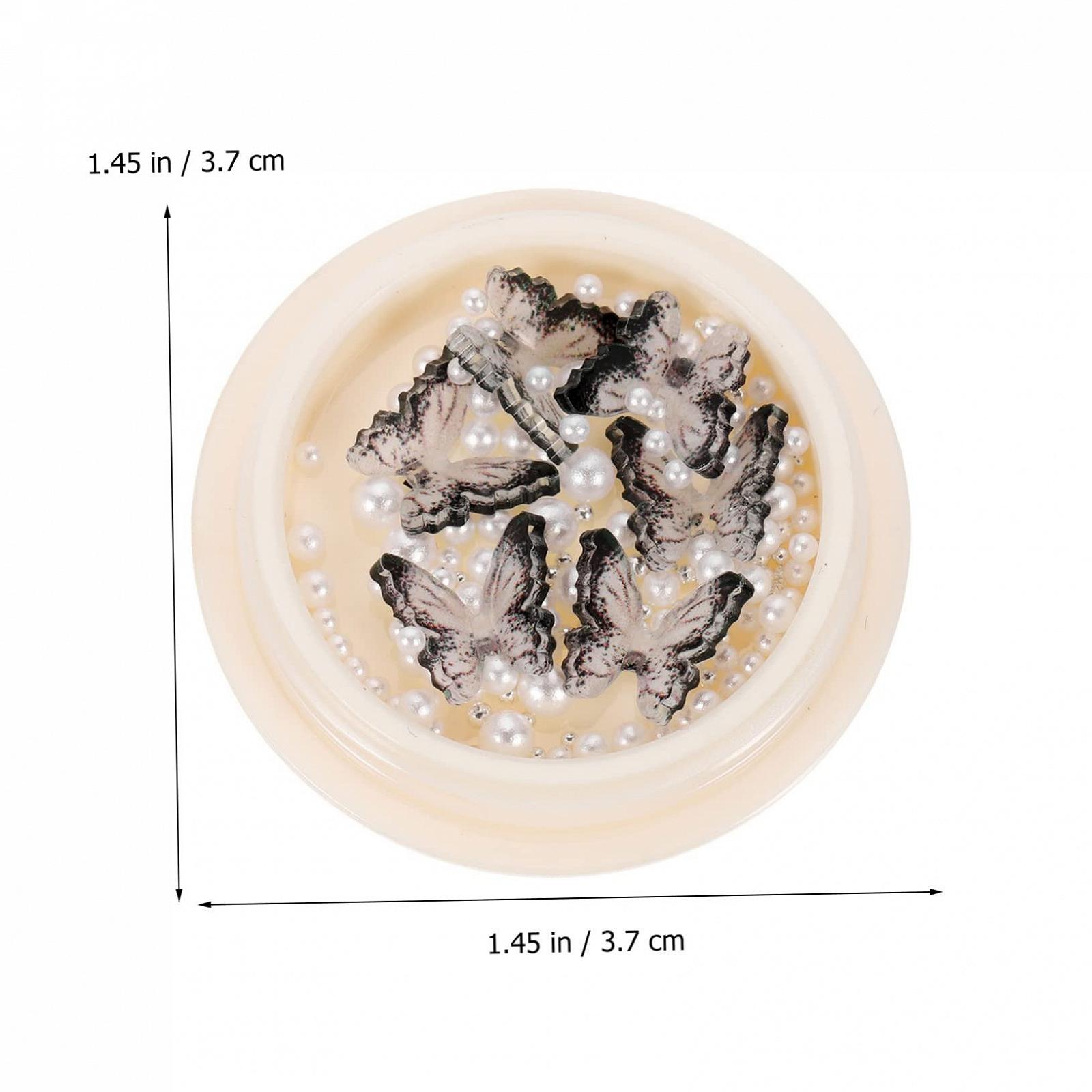 Прикраса для нігтів WOONEKY, Темні камінці, фото №3