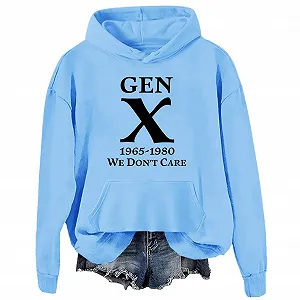 Худи Gen X Gen X 1965-1980 We Don't Care Sweatshirt We Don't Care T Hoodie - Фото 1