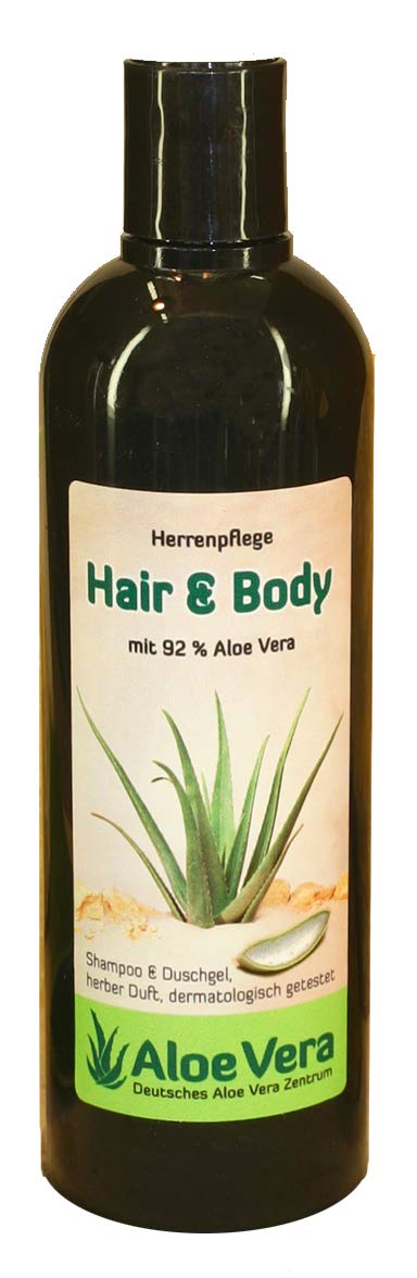 Шампунь для волосся та тіла для чоловіків з 92% Aloe Vera 200 мл, фото №1
