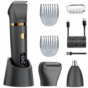 Триммер и бритва Scttomon 3 в 1 для тела, интимных зон и носа Wet/Dry с LCD-дисплеем - Фото 1