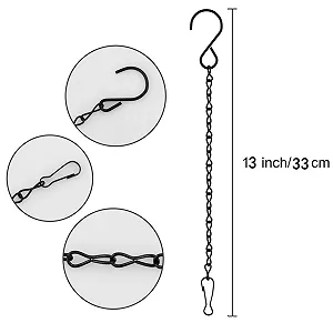 Ланцюги для підвісних кошиків 33 см метал 4 шт synthetic.ua - Фото 1