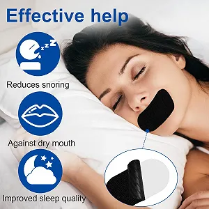 Смужки для рота для сну (30 шт. в упаковці), Антихрап synthetic.ua - Фото 1