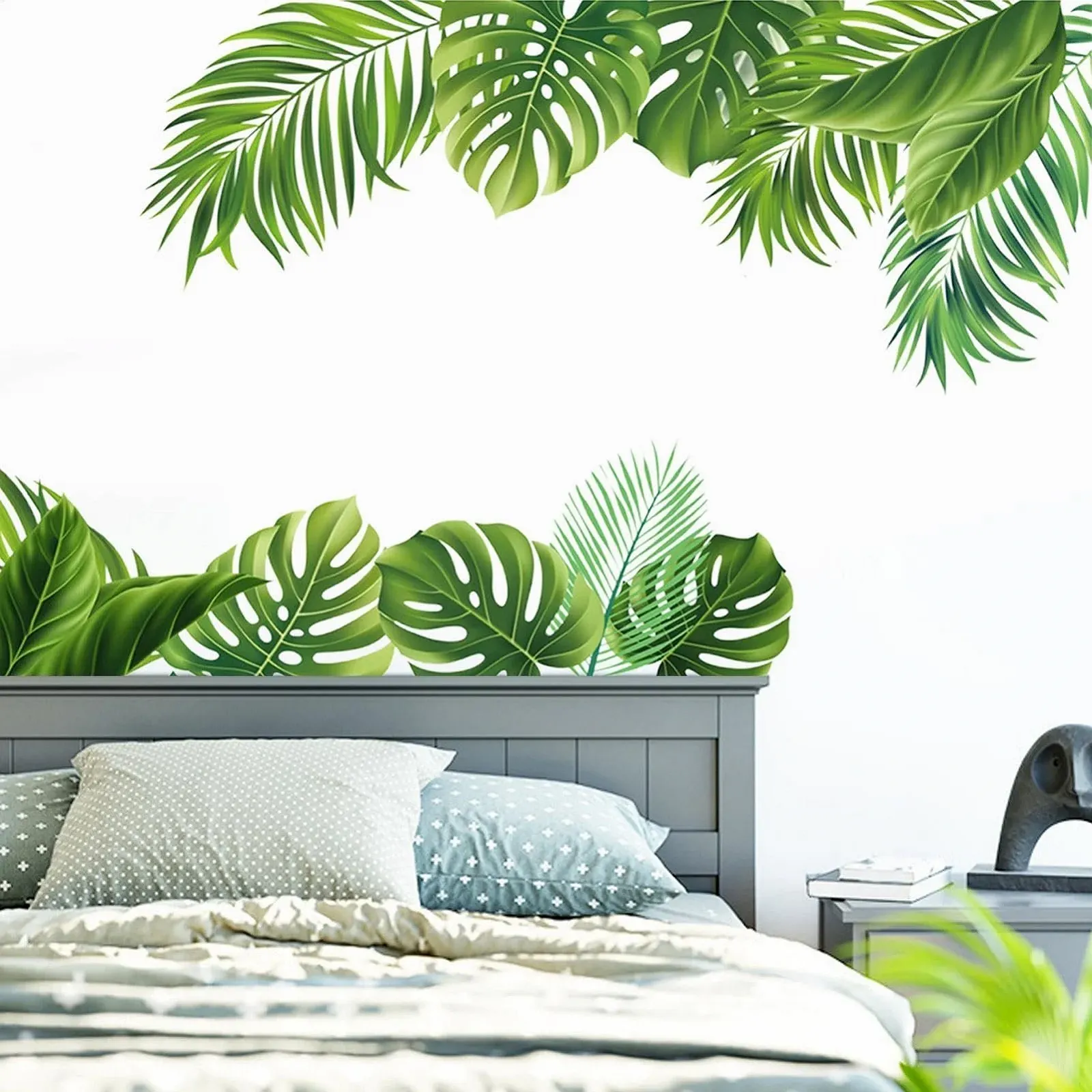 Наклейка на стіну Пальмове листя Тропічні Зелена, фото №3 Наклейка на стіну Пальмове листя Тропічні Зелена, фото №3
