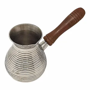 Кавник Cezve/Turka 300 мл Золото Латунь/Нікель Знімна Дерев'яна Ручка - Фото 1