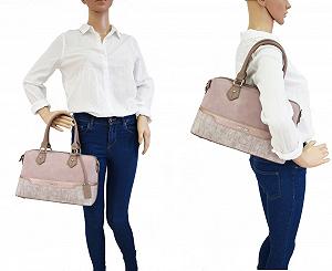 Сумка З Верхньою Ручкою David Jones Bugatti Polochon Duffle, Багатокольорова Смугаста, з Нубуку з Блискітками, Жорстка Штучна Шкіра, Чорна synthetic.ua - Фото 1
