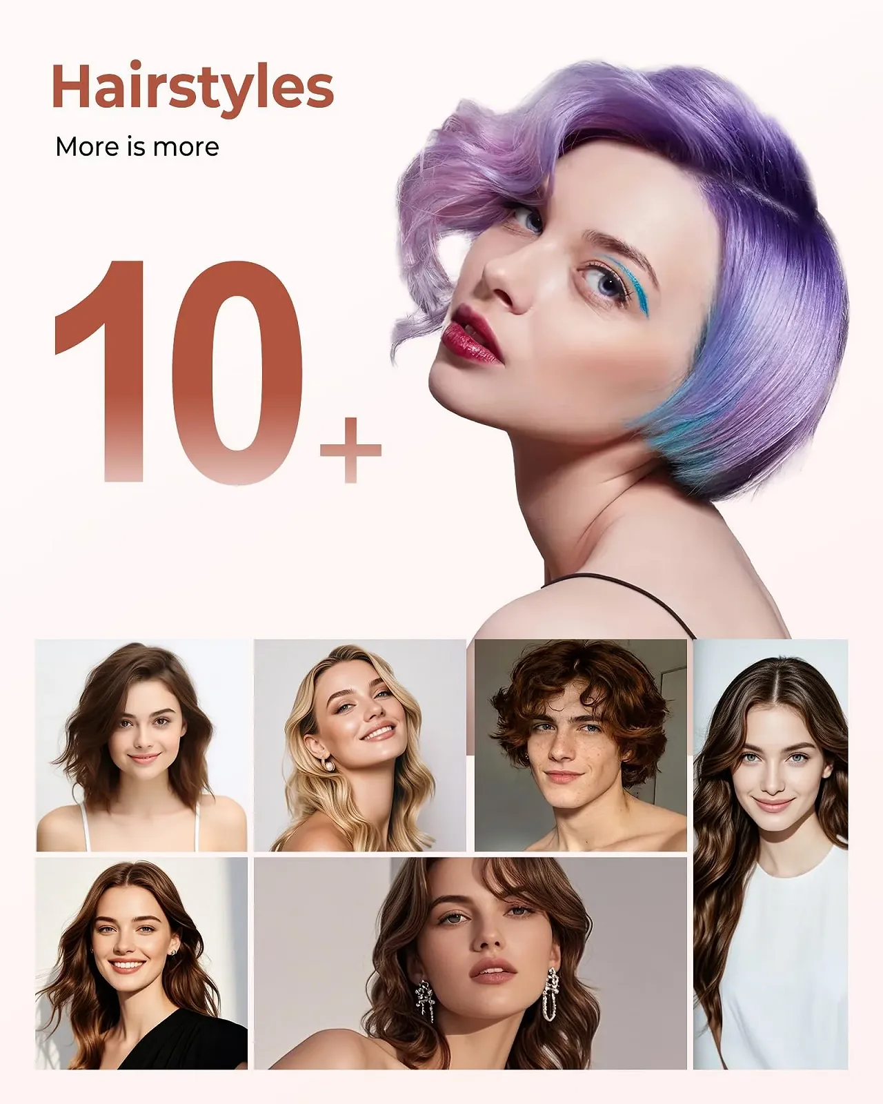 Mini Curling Iron UKLISS 25 мм LCD 120-200°C Rose White, фото №5 Mini Curling Iron UKLISS 25 мм LCD 120-200°C Rose White, фото №5