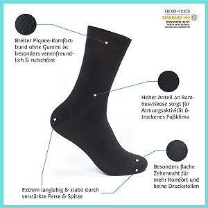 Шкарпетки FOOTNOTE з бамбуку, дихаючі, 8 пар, для чоловіків і жінок synthetic.ua - Фото 1