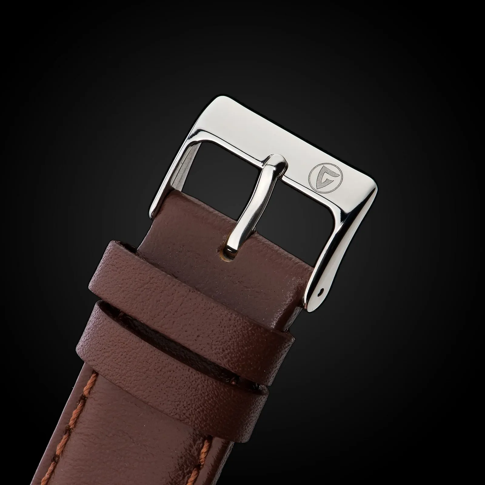 Мужские Аналоговые Часы Gigandet Skyscraper G49-002, Хронограф, Кварцевый, Серебряный, Коричневый, фото №7 Мужские Аналоговые Часы Gigandet Skyscraper G49-002, Хронограф, Кварцевый, Серебряный, Коричневый, фото №7