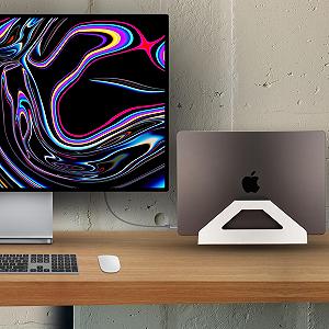 Вертикальная Подставка для Ноутбука Алюминиевая Универсальная для 10-17 Дюймовых Ноутбуков synthetic.ua - Фото 1