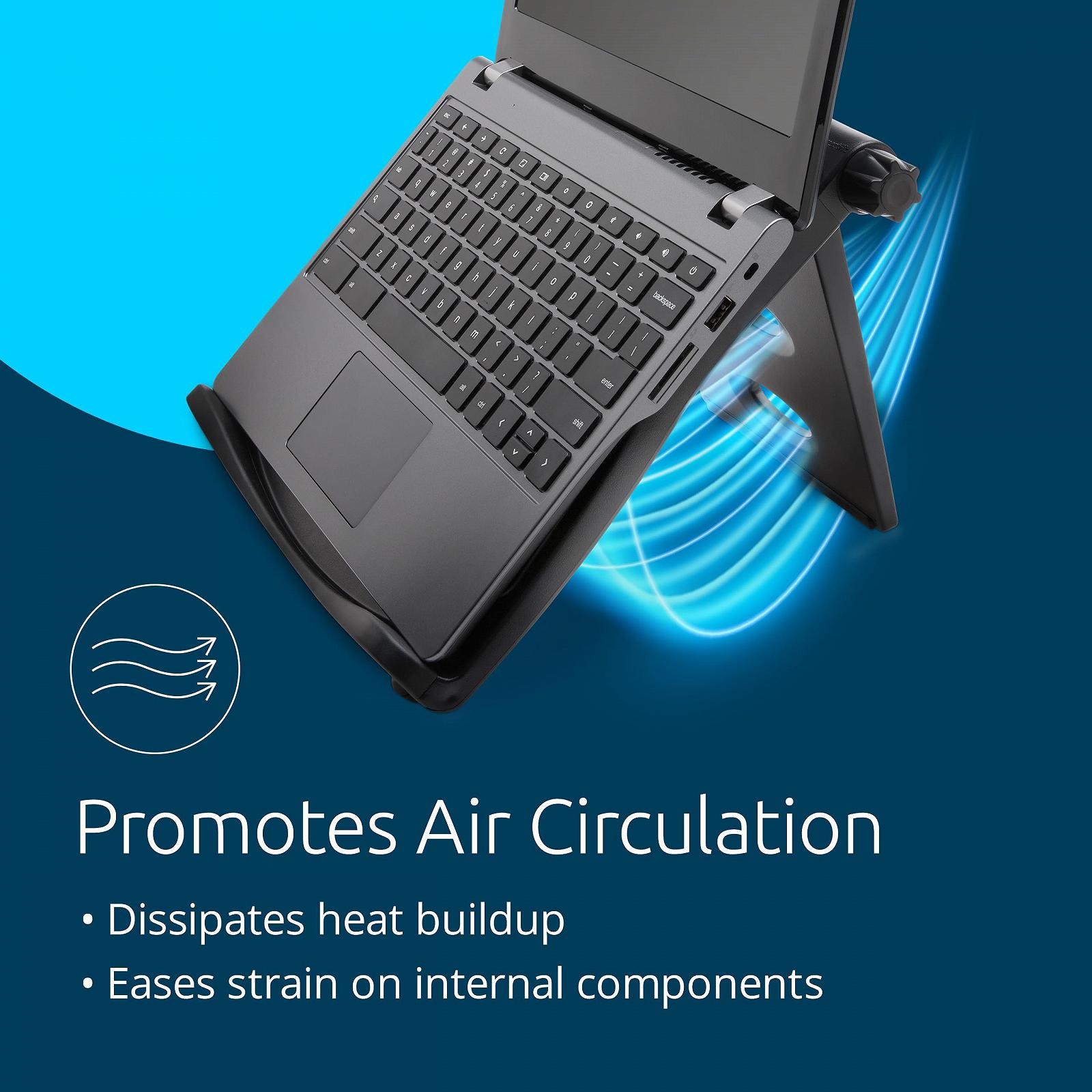 Подставка для ноутбука Kensington Easy Riser EQ Портативная, Регулируемая по высоте, Легкая, Складная для ноутбуков 12"-17", фото №7
