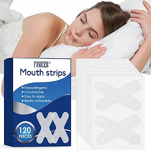 Пластир для рота для сну проти хропіння для носового дихання та тихої ночі Безбарвний - Фото 1
