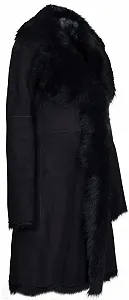 Шкіряна Куртка Infnity Leather Toscana зі шкіри овчини, замшева, чорна synthetic.ua - Фото 1