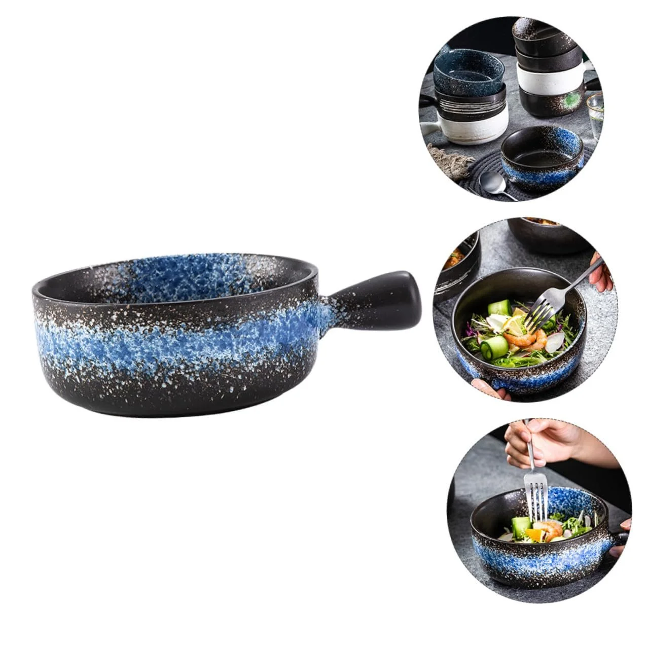 Форма для запікання VALICLUD керамічна з ручкою термостійка для тортів та супів, фото №9 Форма для запікання VALICLUD керамічна з ручкою термостійка для тортів та супів, фото №9