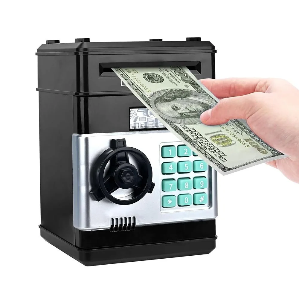 Скарбничка ATM електронна сейф з паролем та купюроприймачем музична, фото №5