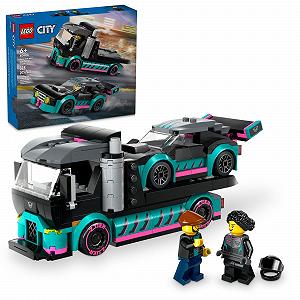 Игровой набор LEGO City Перевозчик транспортных средств Гоночная машина и грузовик 60406 - Фото 1