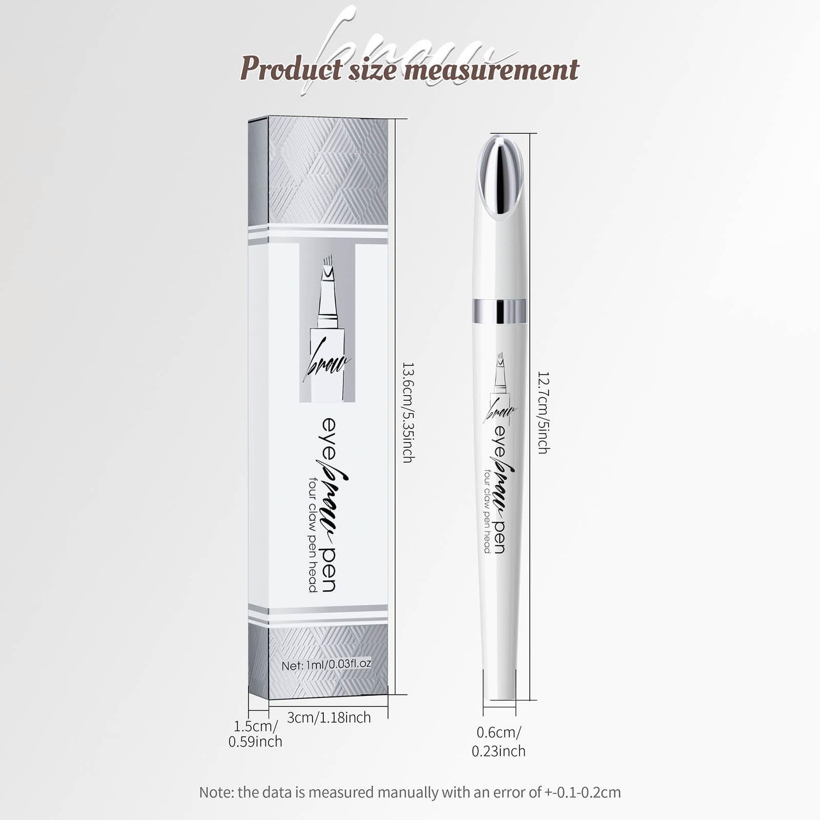 Олівець для брів Eyebrow 4 Tip Micro Blade Waterproof Ceramic White Design Liquid, фото №3 Олівець для брів Eyebrow 4 Tip Micro Blade Waterproof Ceramic White Design Liquid, фото №3