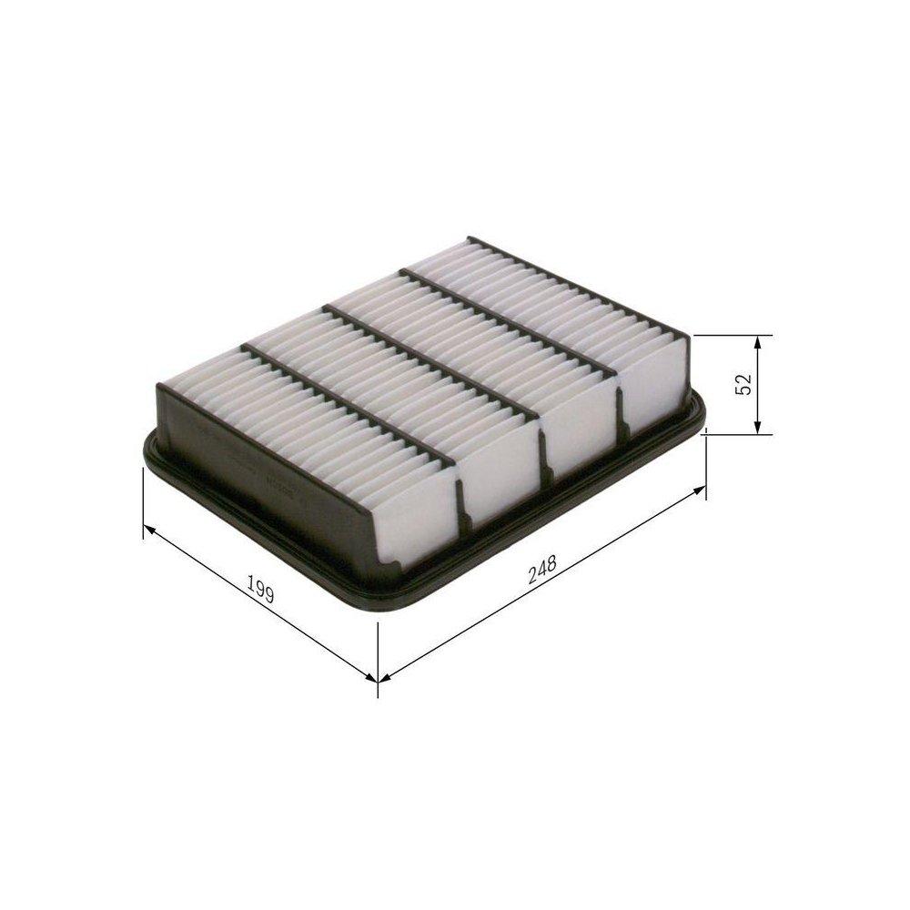 Воздушный фильтр BOSCH F 026 400 165 для FORD MAZDA MITSUBISHI TRACK MARSHALL, фото №1 Воздушный фильтр BOSCH F 026 400 165 для FORD MAZDA MITSUBISHI TRACK MARSHALL, фото №1