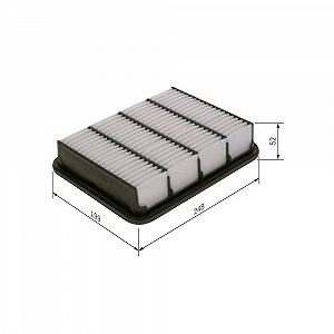 Воздушный фильтр BOSCH F 026 400 165 для FORD MAZDA MITSUBISHI TRACK MARSHALL - Фото 1