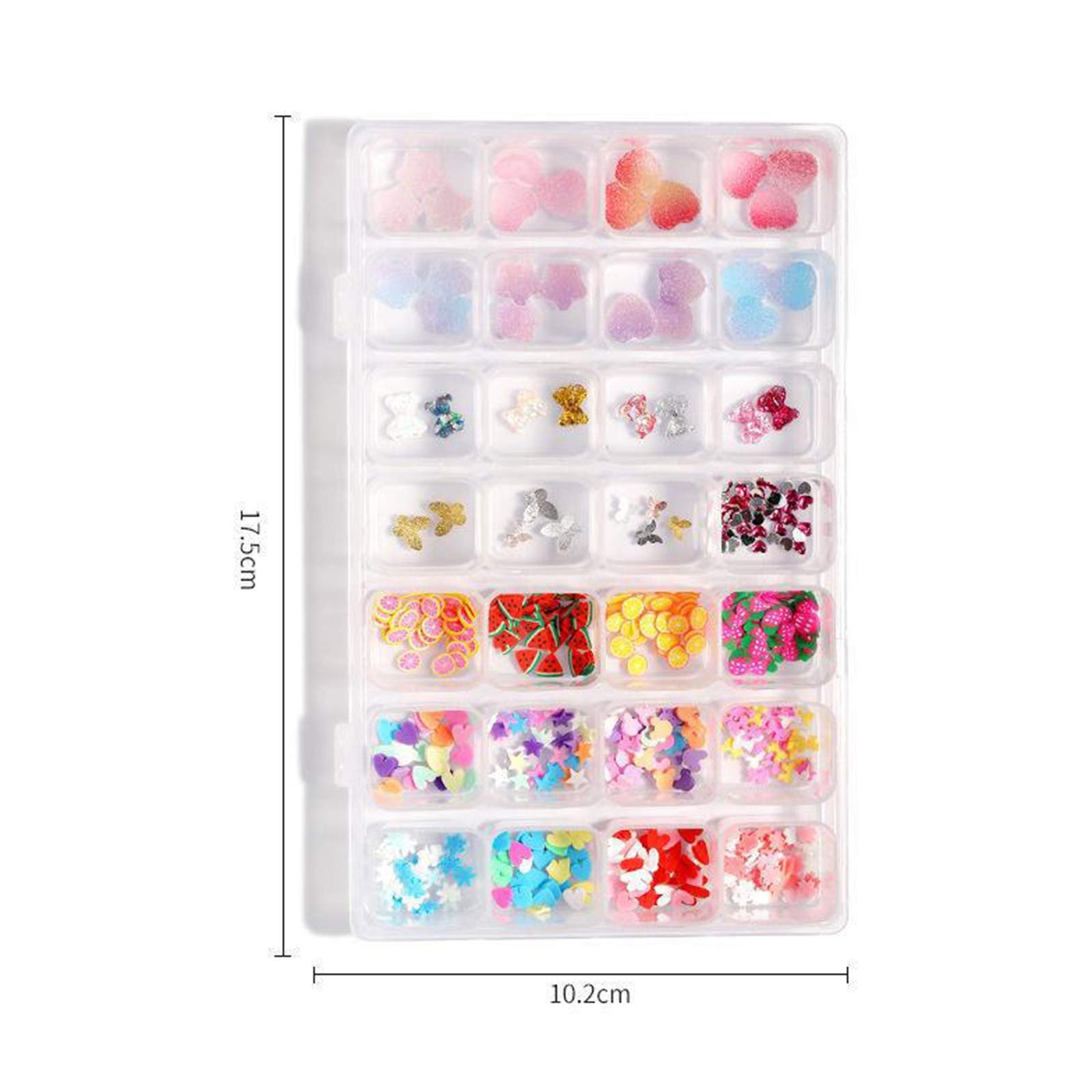 Жемчуг для дизайна ногтей Маленькие Полукруглые Микс, фото №2