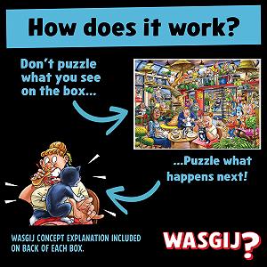 Пазл Wasgij Mystery 28 Cat Chaos 1000 элементов для взрослых - Фото 1