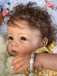 Кукла Anano Reborn Baby Girl Toddler 50 см Реалистичная силиконовая с повязкой synthetic.ua - Фото 1