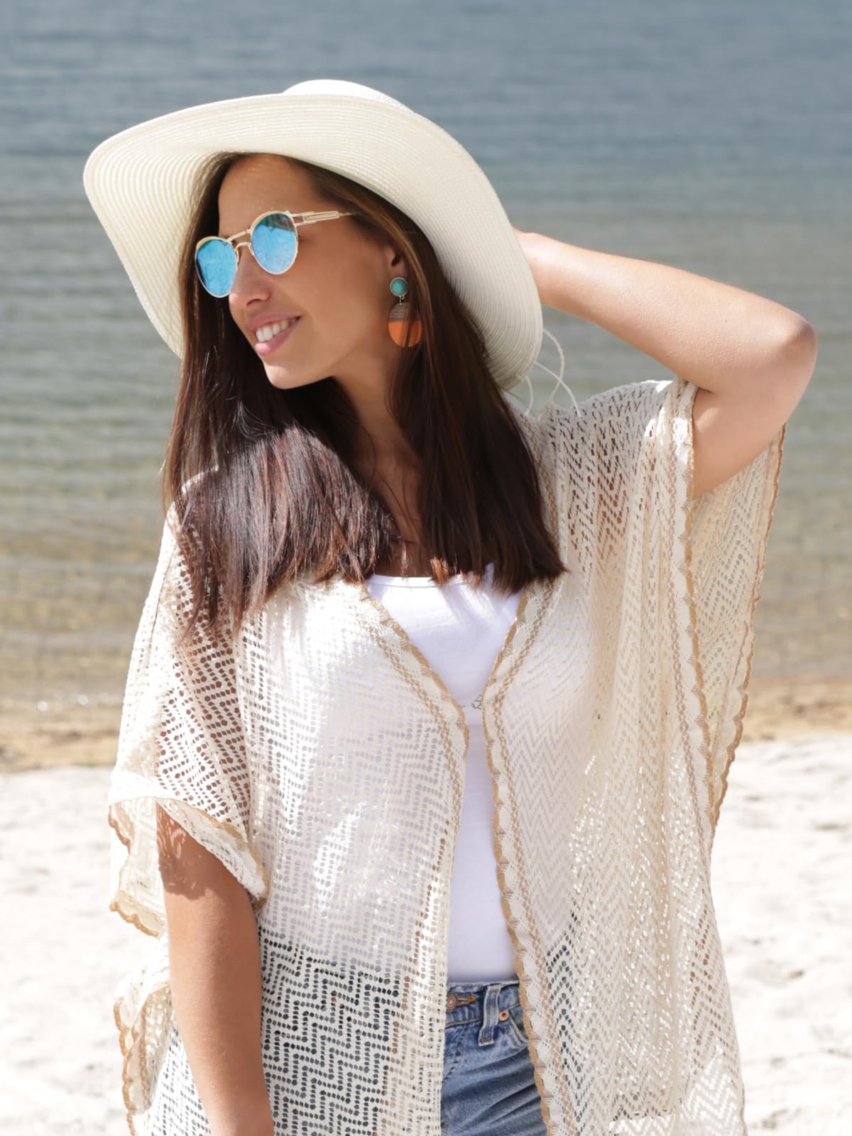 Сонцезахисні окуляри Panto styleBREAKER з овальними плоскими лінзами та металевими дужками, фото №6