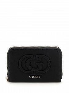 Гаманець GUESS Calebra SLG Medium Zip Around Чорний - Фото 1