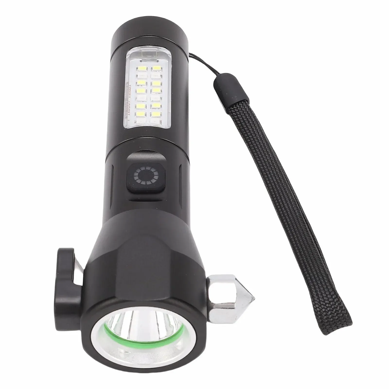 Ліхтар Srliya Перезаряджуваний Портативний LED з COB боковою підсвіткою для внутрішнього та зовнішнього використання Чорний, фото №1