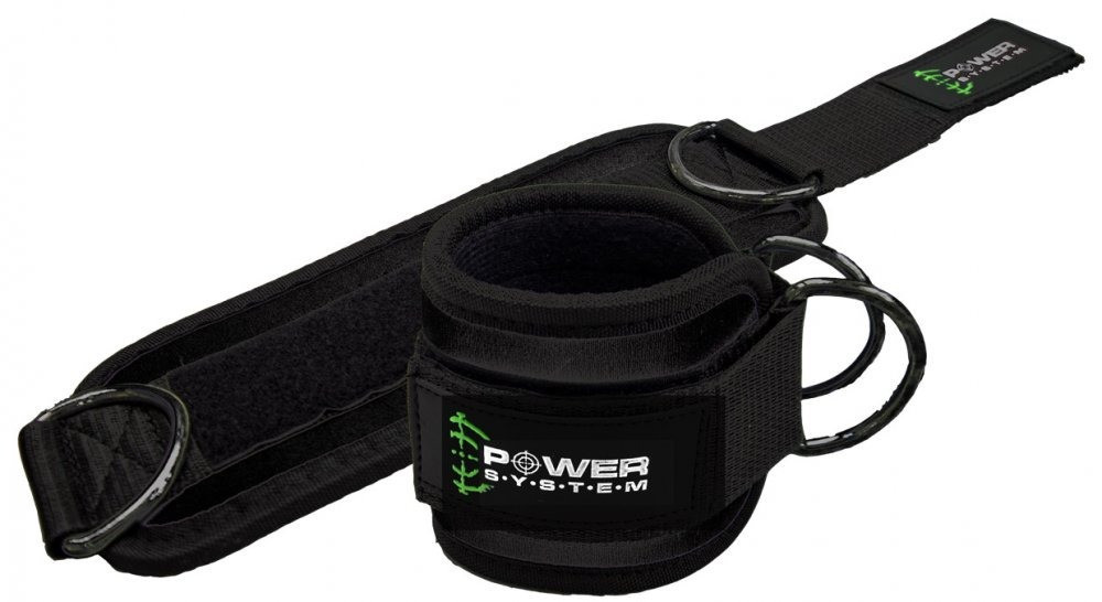 Манжети на щиколотку Power System PS-3460 Ankle Strap Gym Guy Black, фото №1 Манжети на щиколотку Power System PS-3460 Ankle Strap Gym Guy Black, фото №1